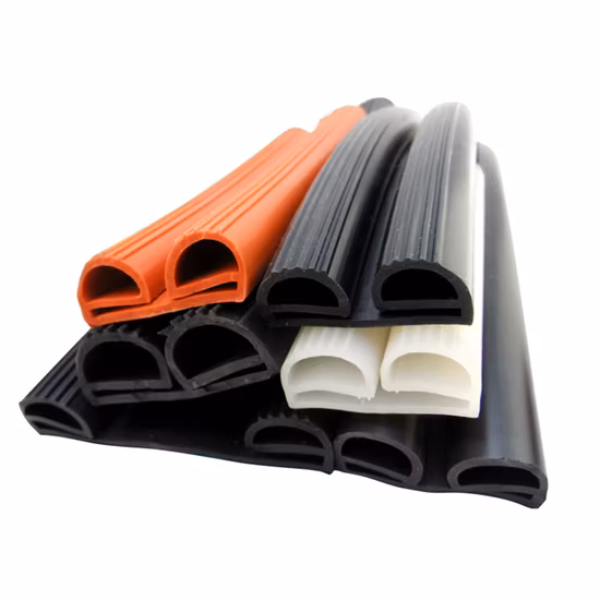 Profilo in silicone per estrusione EPDM con guarnizione in gomma solida nitrilica OEM / ODM OEM